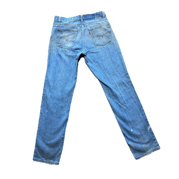 VTG Orange Tab Mens Levis Made In USA ( W34 / L34) Light Wash - Picture 1 of 10